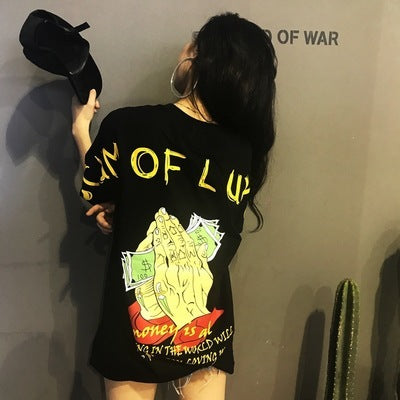 Couples with money supreme printed short sleeves